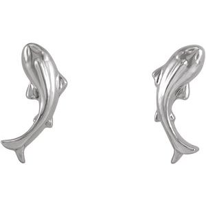 Sterling Silver Tiny Koi Fish Earrings - BN & CO JEWELRY