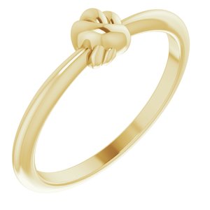 14K Yellow Stackable Knot Ring - BN & CO JEWELRY