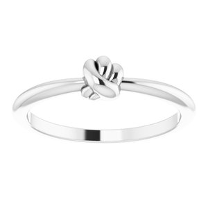 Sterling Silver Stackable Knot Ring - BN & CO JEWELRY