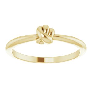 14K Yellow Stackable Knot Ring - BN & CO JEWELRY