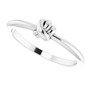 Sterling Silver Stackable Knot Ring - BN & CO JEWELRY