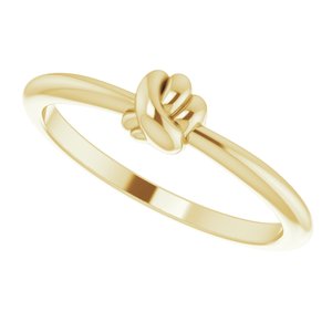 14K Yellow Stackable Knot Ring - BN & CO JEWELRY