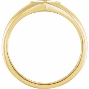 14K Yellow Natural Ruby Heart Signet Ring - BN & CO JEWELRY