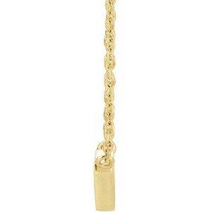 14K Yellow V 18" Necklace - BN & CO JEWELRY