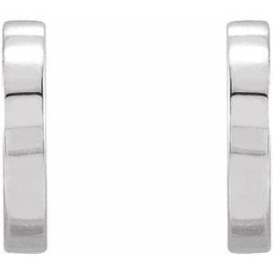 Sterling Silver Half Moon Earrings - BN & CO JEWELRY