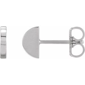 Sterling Silver Half Moon Earrings - BN & CO JEWELRY