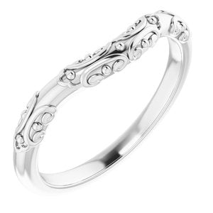 14K White Band for 9x4.5 mm Marquise Ring - BN & CO JEWELRY