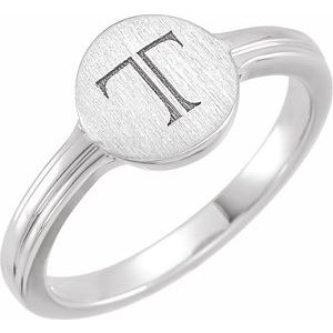 Sterling Silver 10x9 mm Oval Signet Ring - BN & CO JEWELRY