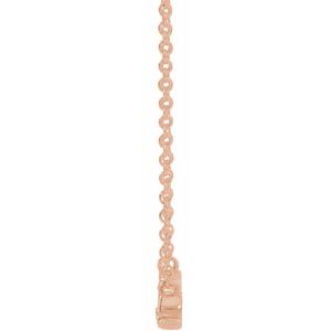 14K Rose Mrs 16" Necklace - BN & CO JEWELRY