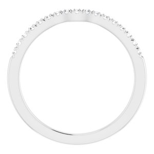 14K White 1/6 CTW Diamond Matching Band - BN & CO JEWELRY