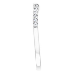 14K White 1/6 CTW Diamond Matching Band - BN & CO JEWELRY