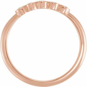 14K Rose 1/10 CTW Rose-Cut Natural Diamond Stackable Ring - BN & CO JEWELRY