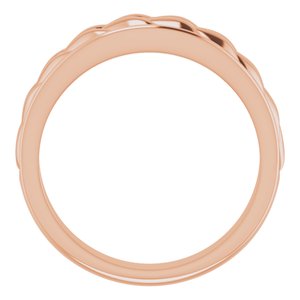 14K Rose Braided Ring - BN & CO JEWELRY