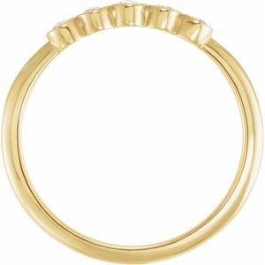 14K Yellow 1/10 CTW Rose-Cut Natural Diamond Stackable Ring - BN & CO JEWELRY