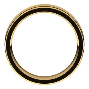 14K Yellow 5 mm Milgrain Concave Comfort Fit Band Size 10 - BN & CO JEWELRY