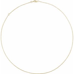 14K Yellow 1 mm Adjustable Cable 16-18" Chain - BN & CO JEWELRY