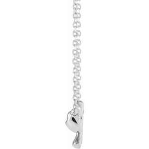 Sterling Silver Bow 16" Necklace - BN & CO JEWELRY