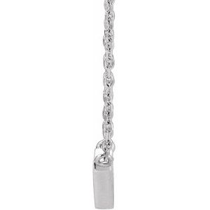 Sterling Silver 18x8.26 mm V 18" Necklace - BN & CO JEWELRY