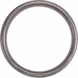 Tantalum 6 mm Beveled-Edge Comfort-Fit Band Size 12 - BN & CO JEWELRY