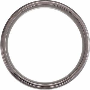 Tantalum 8 mm Flat Step-Edge Comfort-Fit Band Size 10 - BN & CO JEWELRY