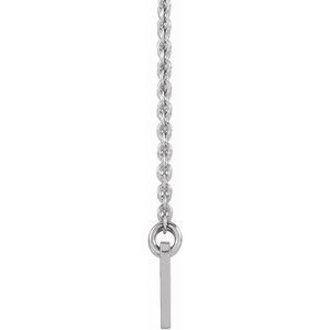Sterling Silver Half Moon 16-18" Necklace - BN & CO JEWELRY