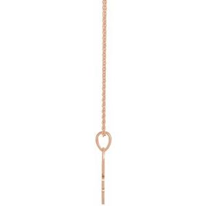 14K Rose Petite Lotus 16-18" Necklace - BN & CO JEWELRY