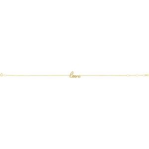 14K Yellow Love 6 1/2-7 1/2" Bracelet - BN & CO JEWELRY