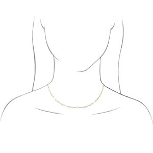 14K Rose 2.6 mm Elongated Link 20" Chain - BN & CO JEWELRY