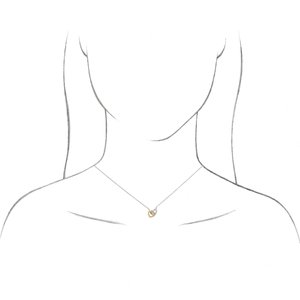 14K Rose Interlocking Heart 16" Necklace - BN & CO JEWELRY