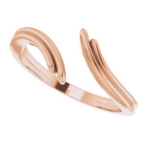 14K Rose Bypass Ring - BN & CO JEWELRY