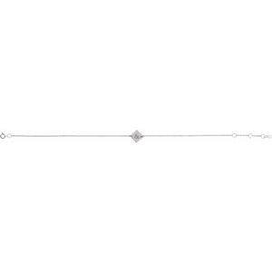 Sterling Silver Engravable Geometric 6 1/2-7 1/2" Bracelet - BN & CO JEWELRY