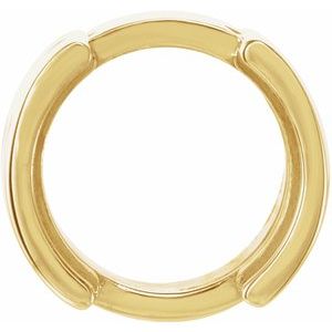 14K Yellow 5.2 mm Round Half-Bezel Slide Pendant - BN & CO JEWELRY