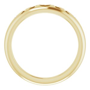 14K Yellow .015 CTW Diamond Moon Phase Ring - BN & CO JEWELRY