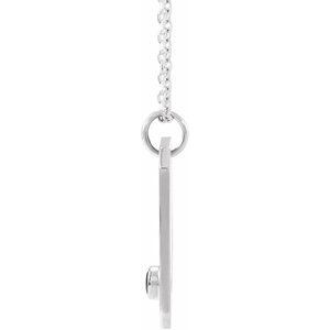 Sterling Silver Natural Black Spinel & .0075 CTW Natural Diamond Aquarius Zodiac Constellation 16-18" Necklace - BN & CO JEWELRY