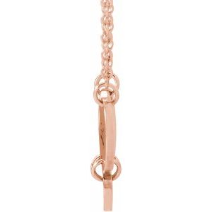 14K Rose 3-Disc Engravable Family Disc 18" Necklace - BN & CO JEWELRY