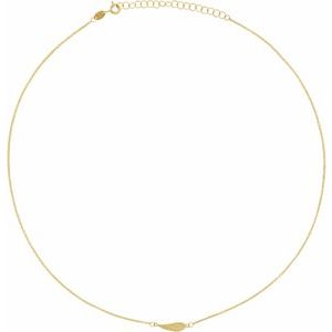 14K Yellow Angel Wing 16-18" Necklace - BN & CO JEWELRY