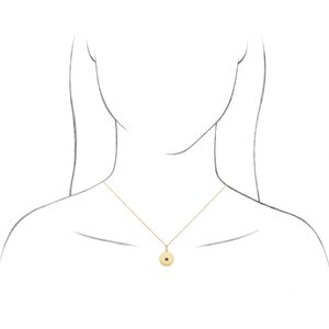 14K White Natural Alexandrite Disc Pendant - BN & CO JEWELRY