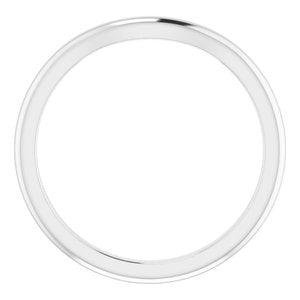 14K White Band for 8.2 mm Round Ring - BN & CO JEWELRY