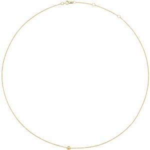 14K Yellow 4 mm Ball 16-18" Necklace - BN & CO JEWELRY