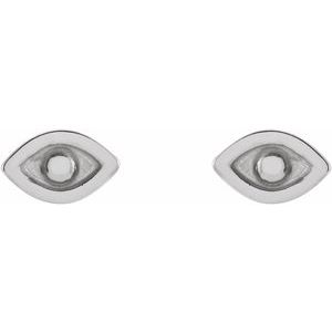 Sterling Silver Evil Eye Earrings - BN & CO JEWELRY