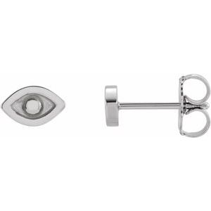Sterling Silver Evil Eye Earrings - BN & CO JEWELRY