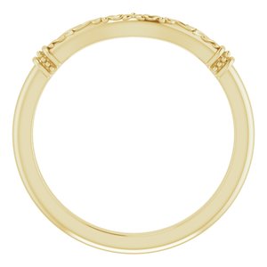 14K Yellow Band for 8 mm Round Ring - BN & CO JEWELRY