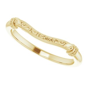 14K Yellow Band for 8 mm Round Ring - BN & CO JEWELRY