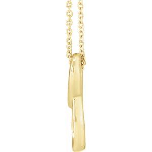 14K Yellow Freeform 16-18" Necklace - BN & CO JEWELRY
