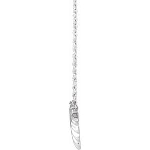 14K White Shell 18" Necklace - BN & CO JEWELRY