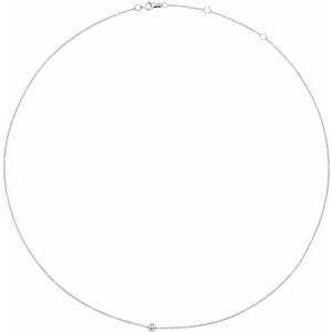 Sterling Silver 4 mm Ball 16-18" Necklace - BN & CO JEWELRY