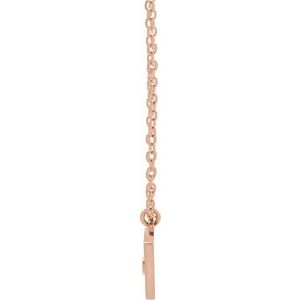 14K Rose Heart Envelope 16-18" Necklace - BN & CO JEWELRY