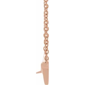 14K Rose Airplane 16-18" Necklace - BN & CO JEWELRY