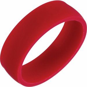 Maroon Silicone Dome Comfort-Fit Band Size 10 - BN & CO JEWELRY