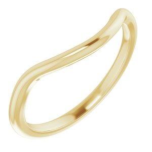 14K Yellow Band for 6 mm Asscher Ring - BN & CO JEWELRY